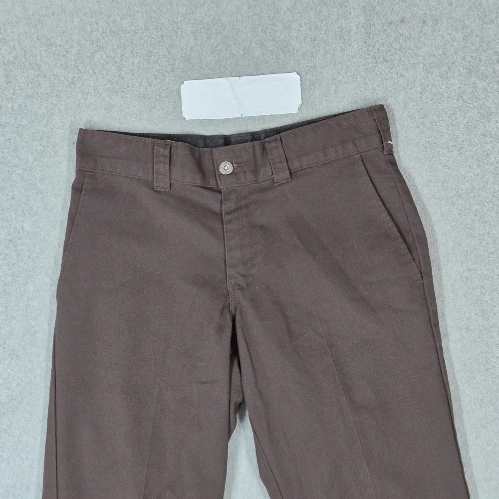 Dickies Men Pants 30X32 Brown Chino Twill FLEX Work Pants Logo 31